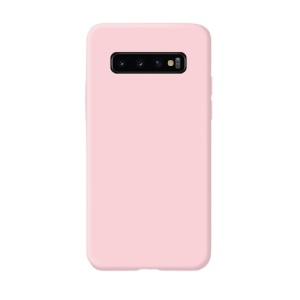 Husa protectie Flippy compatibila cu Samsung Galaxy S10 E Liquid Silicone Case Roz - Img 2