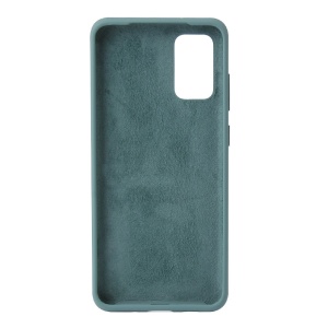 Husa protectie Flippy compatibila cu Samsung Galaxy S21 Ultra Liquid Silicone Case Verde - Img 3