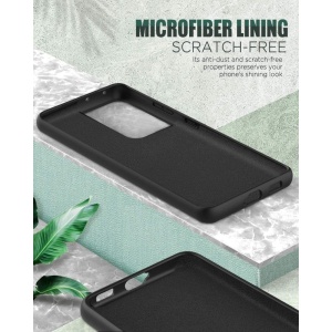 Husa protectie Flippy compatibila cu Samsung S21 5G Liquid Silicone Case Negru - Img 4