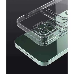 Husa protectie Flippy cu suport card compatibila cu Samsung S20 FE Transparent - Img 4