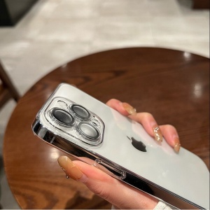 Husa protectie Flippy pentru Apple iPhone 13 Pro Max, MagSafe Silicone, Protectie si folie camera inclusa, protectie camera, Transparent - Img 4