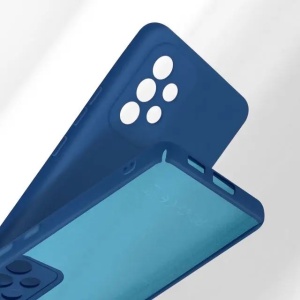 Husa protectie Flippy pentru Samsung A53 5G Liquid Silicone Albastru Inchis - Img 6