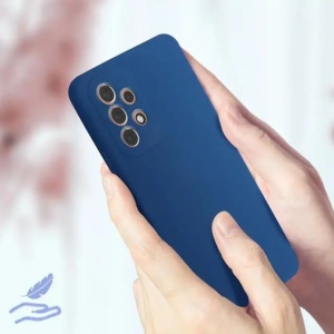 Husa protectie Flippy pentru Samsung A53 5G Liquid Silicone Albastru Inchis - Img 8