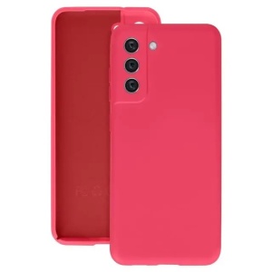 Husa protectie Flippy pentru Samsung S21 FE Liquid Silicone Fuchsia/Roz - Img 1