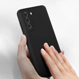 Husa protectie Flippy pentru Samsung S21 FE Liquid Silicone Negru - Img 10