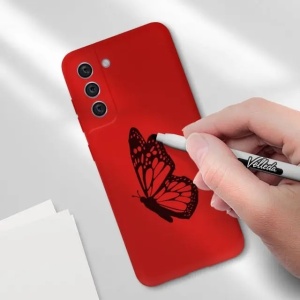 Husa protectie Flippy pentru Samsung S21 FE Liquid Silicone Rosu - Img 3