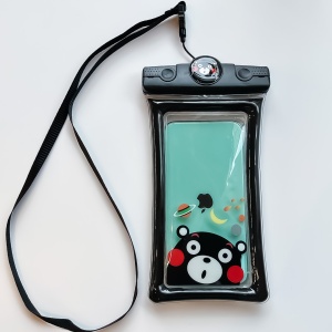 Husa subacvatica Mascot Waterproof Flippy, Snowproof, Universala, cu Snur, pentru telefon sau documente, Bear, Negru - Img 2