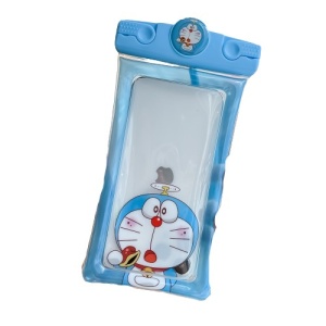 Husa subacvatica Mascot Waterproof Flippy, Snowproof, Universala, cu Snur, pentru telefon sau documente, Cat, Bleu - Img 1
