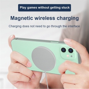 Incarcator Magnetic Wireless cu tehnologie Magsafe 15W compatibil Apple iPhone cu incarcare rapida pentru 12/12 Pro/12 - Img 2