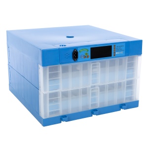 Incubator automat cu 2 etaje Micul Fermier, 128 oua gaina, 304 oua prepelita - Img 1