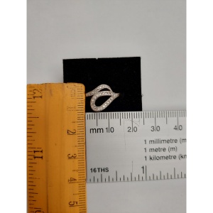 Inel Argint 925 Sarpe cu Pietre, Jolie Silver, 2.3g, 1 cm x 1.5 cm M51 - Img 3