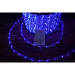 Instalatie Craciun, 2 m, 48 Led-uri, Furtun Luminos, Albastru, Transformator, 8 jocuri de lumini, Sectionabila, 220 V, Flippy - Img 9
