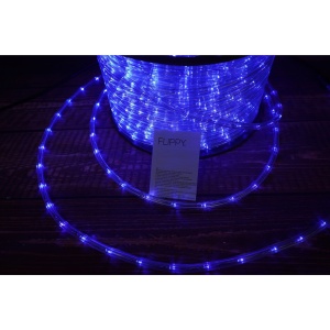 Instalatie Craciun, 74 m, 1776 Led-uri, Furtun Luminos, Albastru, Transformator, Sectionabila, 220 V, Flippy - Img 4