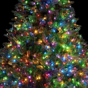 Instalatie Craciun, 80 m, 800 Led-uri ,Liniara, Multicolor, 8 jocuri de lumini, Transformator cu telecomanda, Interconectabila, Prelungitor 3 m inclus, Fir Transparent, Flippy - Img 2