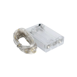Instalatie de Craciun cu Baterii Tip Liniar, 2 jocuri de lumini, Fir Cupru 5 m 50 LED -uri, Alb Rece - Img 7