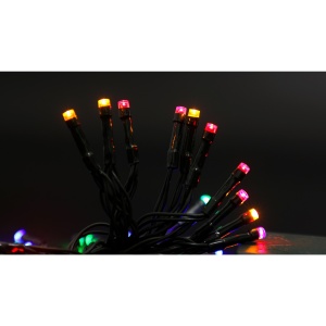 Instalatie de Craciun cu Baterii Tip Liniar, 2 jocuri de lumini, Fir Verde 3 m 30 LED -uri, Multicolor - Img 7