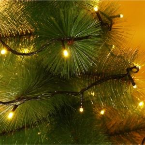Instalatie de Craciun, Flippy, Tip Liniara, 9 m, 100 LED-uri, Interconectabila, Alb Cald, Fir Verde - Img 5