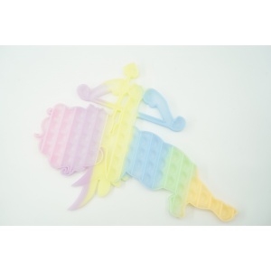 Jucarie antistres din silicon Flippy, Pop it Now and Flip It , 40x45 cm, Cupidon, Fosforescent, Multicolor - Img 2