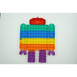 Jucarie antistres din silicon Flippy, Pop it Now and Flip It ,Robot ,Multicolor ,Model 3 - Img 2