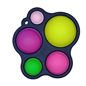 Jucarie Antistres Flippy - Fidget Toy, Simple Dimple, Negru - Img 1