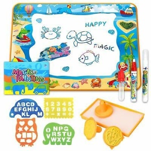 Jucarie educativa de colorat cu apa, covorasul magic, 100x70 cm - Img 4