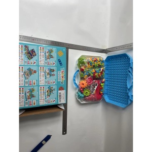 Jucarie Educativa Si Interactiva, Flippy, Set De Constructie Puzzle Din ABS Cu Bormasina Pentru Dezvoltatea Creativitatii Si A Indemanarii 2D si 3D, Valiza, +3, 31x7x25 cm, 338 Piese - Img 10