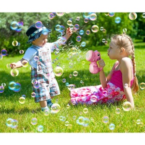 Jucarie Interactiva pentru Baloane de Sapun, Flippy, Sunete si Lumini, Model Dinozaur, cu 8 Orificii, 15 x 8.5 x 18.5, Roz - Img 2