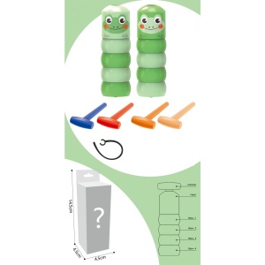 Jucarie Pentru Copii, Flippy, Broaca Indestructibila, 6 Piese Demontabile, +3 Ani, Verde - Img 2