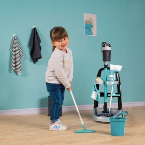 Jucarie Smoby Set curatenie cu troller si aspirator electronic Rowenta negru - Img 11