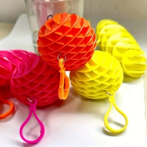 Jucarie Worm Fidget de Decompresie, Flippy, Anti Stres, Dimensiune Compacta 6 cm, Dimensiune Extinsa 15.5 cm, Portocaliu - Img 6