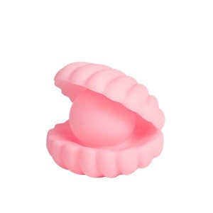 Lampa de Veghe, Flippy, Model Scoica cu Perla, Lumina Calda, 10 x 8.5 cm, Led, Baterii Incluse 3 x LR44, Roz - Img 6