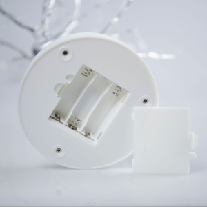 Lampa de veghe LED cu baterii si USB, Flippy, Model Copac din cupru, Alb cald - Img 7