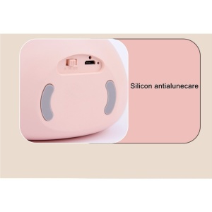 Lampa de veghe portabila cu 2 moduri de functionare Flippy, silicon non-toxic, reincarcabila USB, senzor miscare, roz, iepuras - Img 12