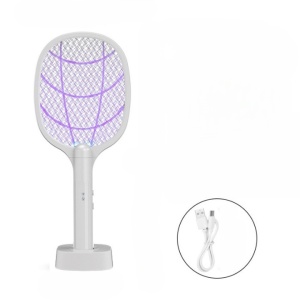 Lampa Electrica Impotriva Tantarilor, Flippy, 43x18x9.2 cm, Cablu USB Inclus, Alb - Img 2