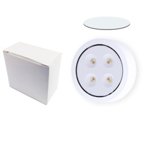 Lampa Led Flippy, Fara Fir, cu Baterii, 3 Culori de Lumina, cu Telecomanda, din Plastic, Alb - Img 3