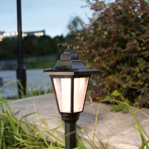 Lampa solara hexagonala de gradina Flippy, Alb Cald - Img 4