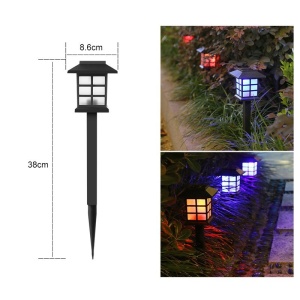 Lampa solara Led pentru gradina, Tip felinar, Flippy, Multicolor - Img 4