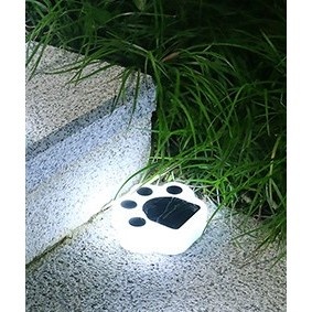 Lampa solara LED, Tip laba de urs, pentru gazon sau gradina, Rezistenta la apa, Flippy, Alb rece - Img 9