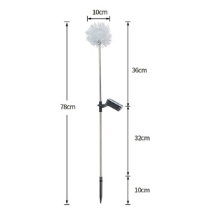 Lampa solara sub forma de Papadie, alb cald, Flippy - Img 8