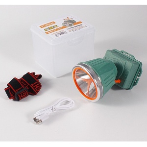 Lanterna LED de Montat pe Cap, Flippy, cu Raza Lunga de Zoom, Reincarcabila USB, Far Telescopic, Rezistent la Apa, Reglabil, pentru Pescuit in Aer Liber, Camping, Lumina Puternica, Lanterna, 10.5x8x6.5 cm, Verde Inchis - Img 5