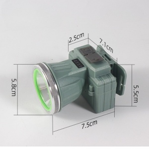 Lanterna LED de Montat pe Cap, Flippy, cu Raza Lunga de Zoom, Reincarcabila USB, Far Telescopic, Rezistent la Apa, Reglabil, pentru Pescuit in Aer Liber, Camping, Lumina Puternica, Lanterna, 7.5x5.8x5.5 cm, Verde - Img 3