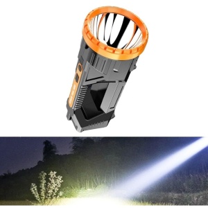 Lanterna LED, Flippy, Incarcare USB, Autonomie 8-24h, 2 Surse de Lumina, Principal si Lateral, Raza Maxima 100-200 m, COB, 5W, 23 x 10 x 10 cm, Galben - Img 3