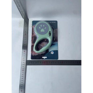 Lesa Automata Retractabila, Flippy, pentru Caini, 5 m, 20 kg, ABS, Verde/Bleu, 8x12x4 cm - Img 6