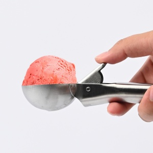 Lingura dozatoare inghetata Flippy, Cool Serving, inox, gri - Img 3