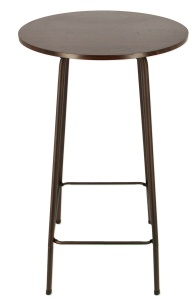 Masa bar Hailey, maro, 60x60x105 cm - Img 2