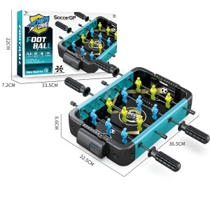 Masa de Fotbal cu Teren si 12 Jucatori Flippy, 4 Manere, 2 Mingi, cu Tablou Scor, din ABS, 36.5x22.5x6.6 cm, Design Multicolor, pentru Copii/ Adulti - Img 3