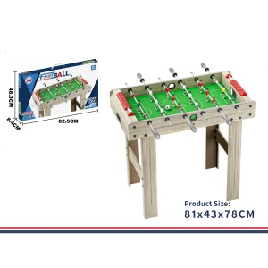 Masa de Fotbal cu Teren si 18 Jucatori Flippy, 6 Manere, cu Tablou pentru Scor, din Metal, Lemn si ABS, 81 x 43 x 78 cm, cu Picioare, pentru copii/adulti, Gri - Img 2