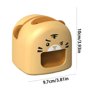 Mașină de Decojit Semințe, Flippy, Mini Deschizător, Model Tigru, Incarcare USB, 9.7x10x8.6 cm, Portocaliu - Img 2