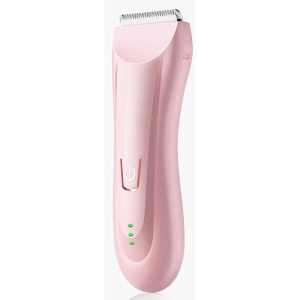Masina De Tuns Bebelusi si Copii, Flippy, Lame Cermice si Inox, Fara Fir, Functie Anti Taiere, Silentios, 50 W, Rezistent la Apa, 2 Accesorii, Incarcator USB, Roz deschis