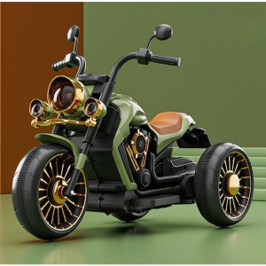 Motocicleta Electrica Flippy, cu Acumulator, Telecomanda, Bluetooth, Sistem Anti-Rasturnare, Sistem de Lumini si Sunet, 1-8 Ani, 93 x 48 x 63 cm, Verde - Img 11